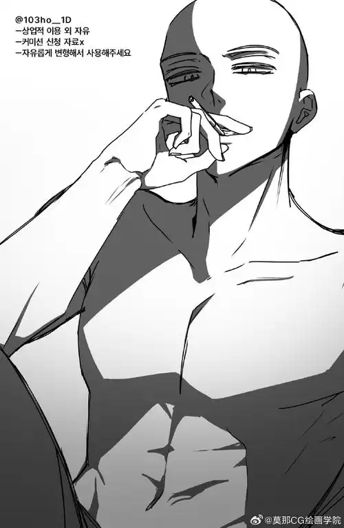 一组帅酷的单人模板绘画超话#绘画参考##绘画素材