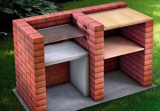 在院子里用砖头砌个烧烤灶,中山庭院砖砌烤炉教程