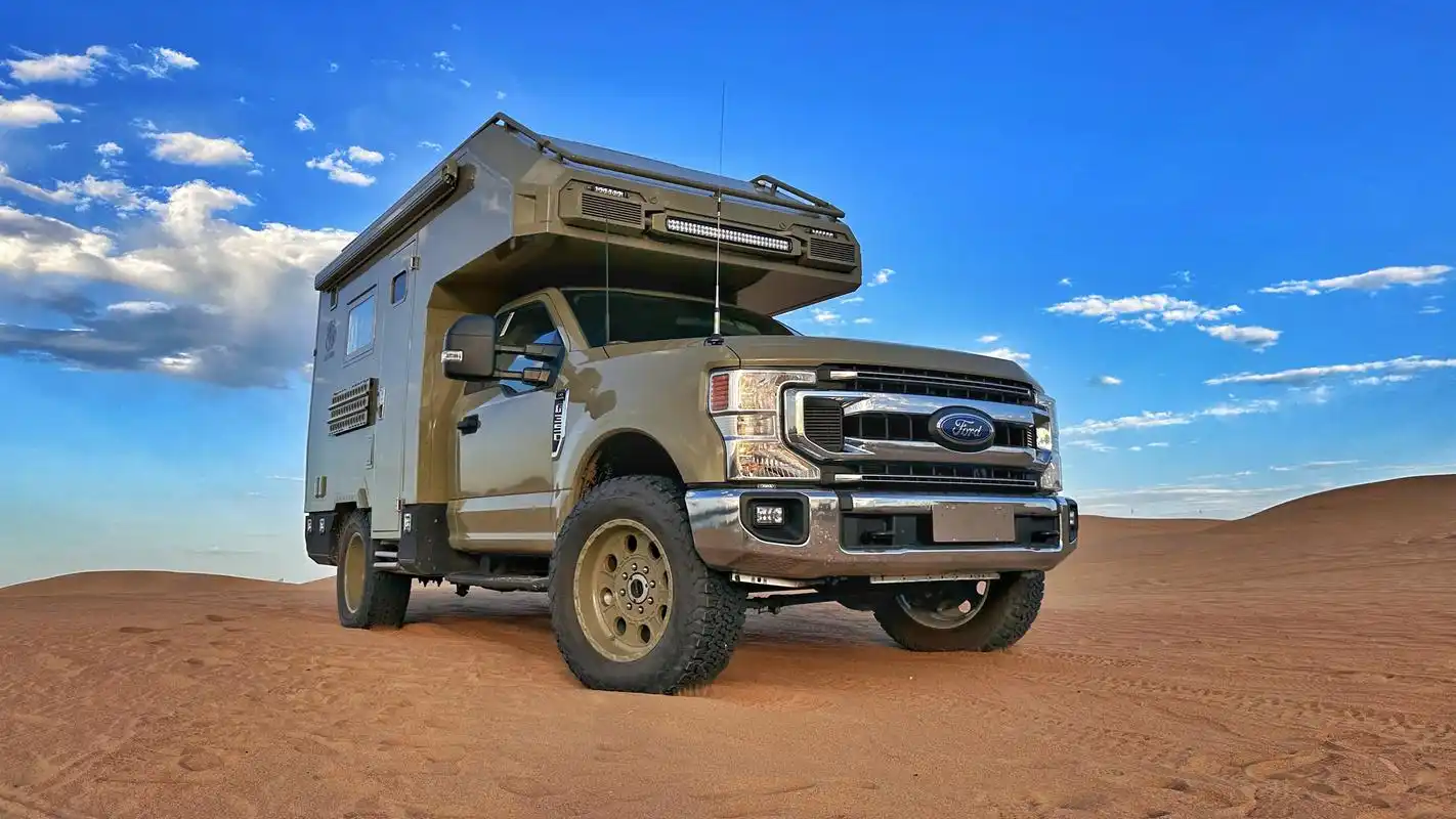 全新旅美奇域f350四驱越野房车追风而来