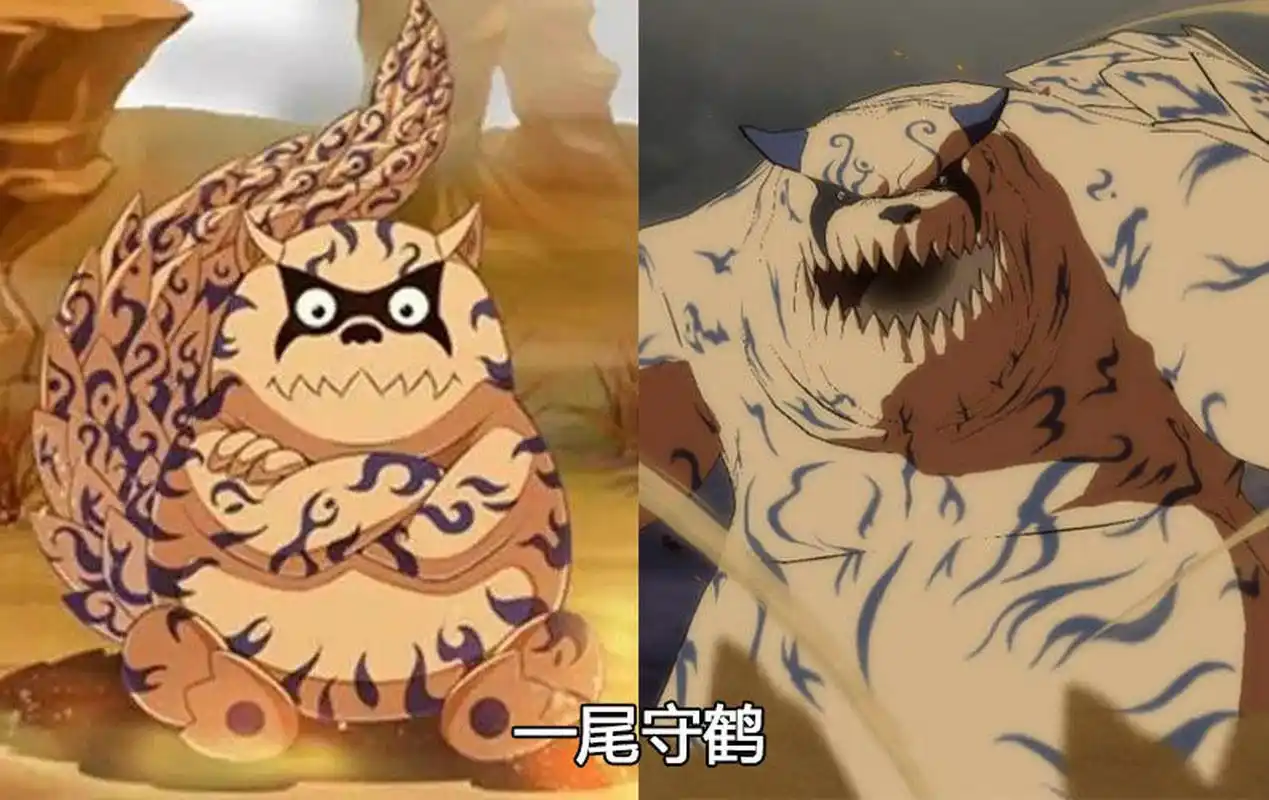 火影忍者# 事实证明,无论多么凶恶的尾兽,小时候都是很可爱的 !