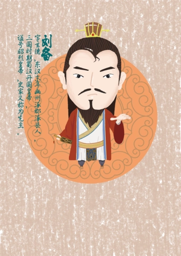 刘关张人物插画