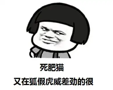 死肥猫又在狐假虎威差劲的很搞笑表情包聊天图片表情