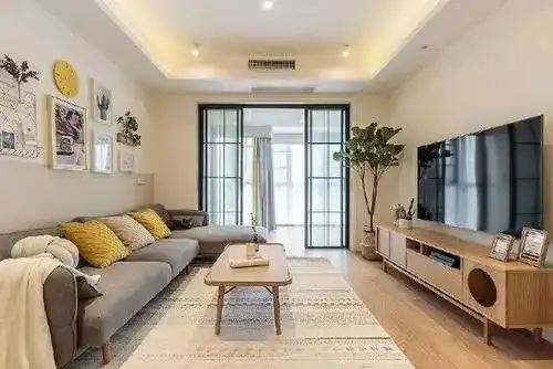 客厅阳台玻璃隔断效果图装修效果图