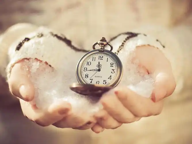 钟表,手,雪,唯美,静谧,清新,钟表壁纸图片