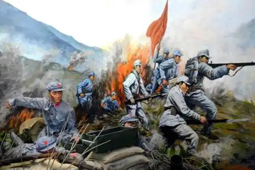 红军长征在松潘马场战斗