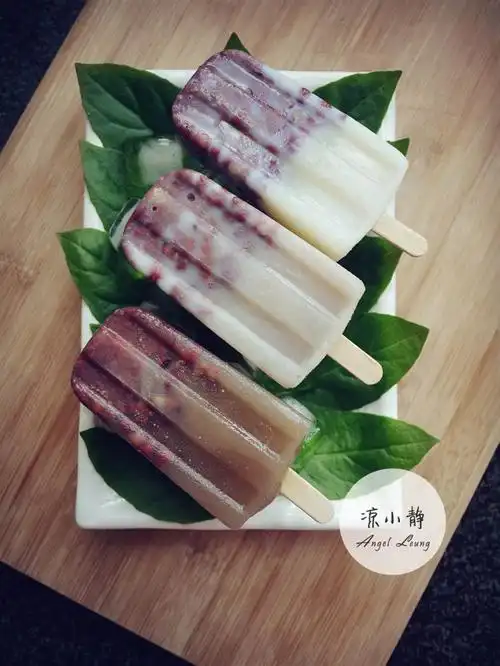 红豆牛奶冰棍