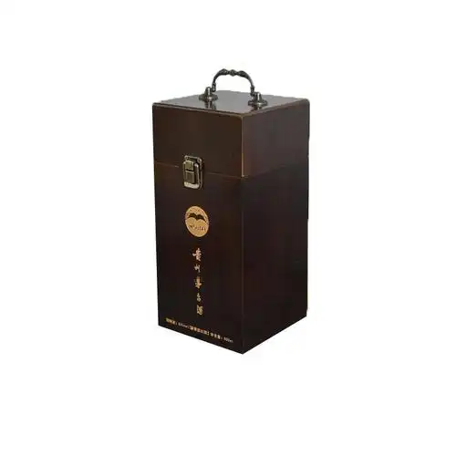 单瓶装酒盒白酒木盒八瓶装手提木质酒盒单瓶装礼品包装盒批发