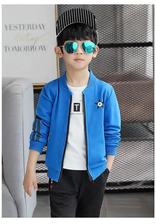 现货速发儿童外套男童上衣春秋季小男孩衣服休闲褂子中大童新帅气宝宝