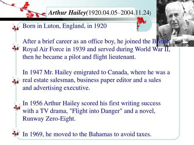 外语学习 英语学习 blackmail 高级英语第六课背景知识介绍ppt arthur