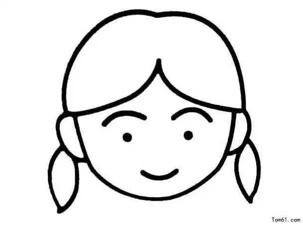 幼儿脸蛋简笔画