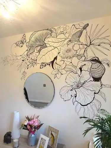 墙绘这样画你家房子会少花几十万装修费