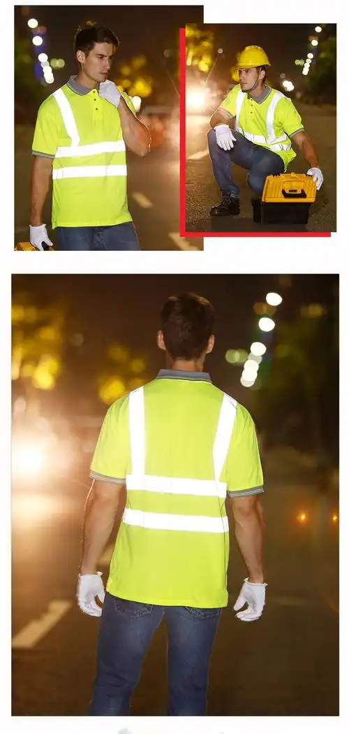 cnss反光背心反光t恤夏季透气男女短袖工人工作服交通骑行反光衣