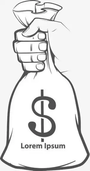 手捧钱袋简笔画手拿钞票的简笔画简笔画 手绘 线稿 160160一只手手简