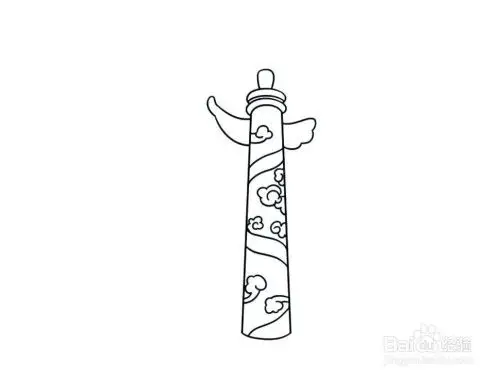 天安门华表柱怎么画