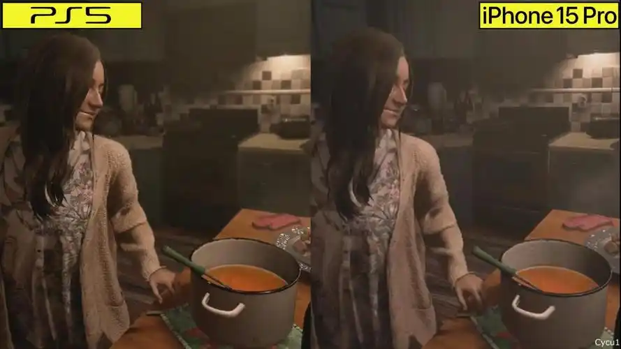 生化危机8ios版与ps5版对比差别不大画面依旧棒