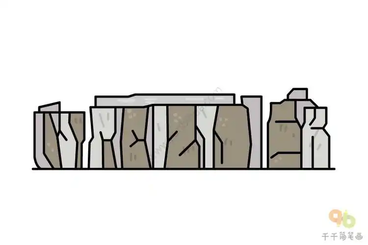 巨石阵简笔画图片