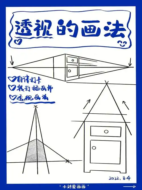 懒人学插画8三种透视画法分享有详细说明