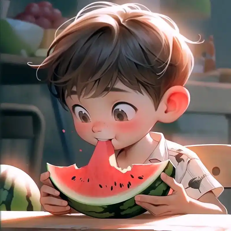 情头|我们一起吃西瓜咯(男生版)夏天三大快乐:西瓜91,wi - 抖音