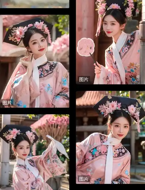 ai换脸 古风写真  一键生成古装模仿秀  点击左下角小程序 - 抖音