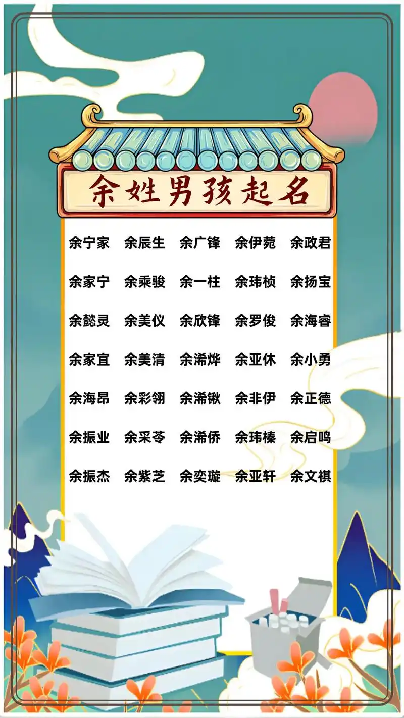 坚强有韧性!余姓独特好听的男孩名字 #起名改名 - 抖音