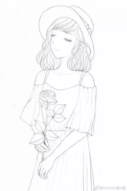 水彩人物教程教你画美腻的小女孩一枚