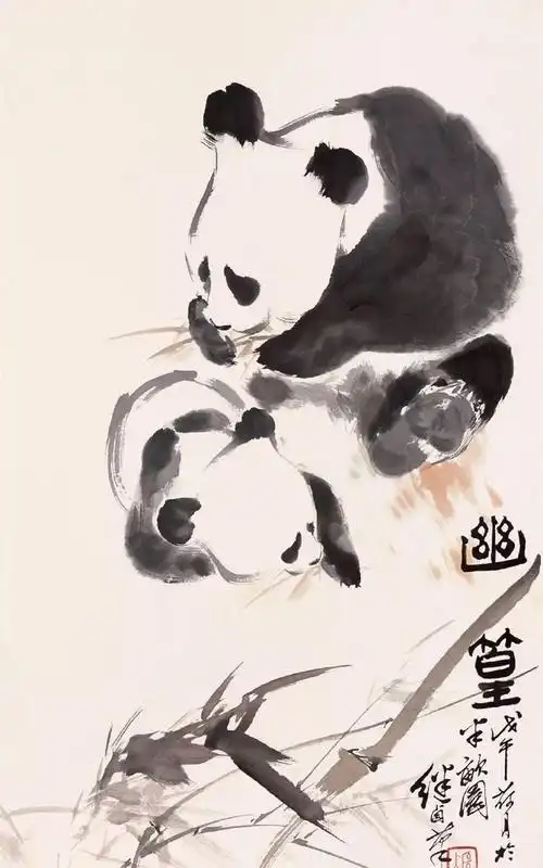 写意中国画作品大全,刘继卣写意动物作品欣赏