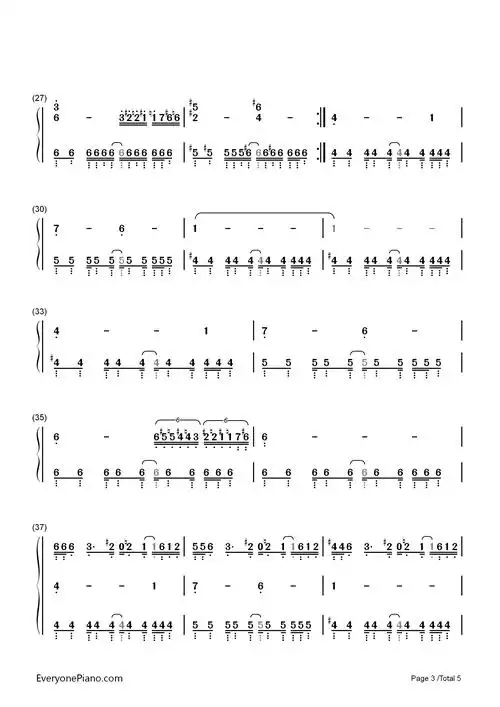 megalovaniaundertaleost双手简谱预览3