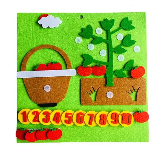 69自制教具幼儿园数学区域区角玩具排序手指小班中班大班自制玩教具