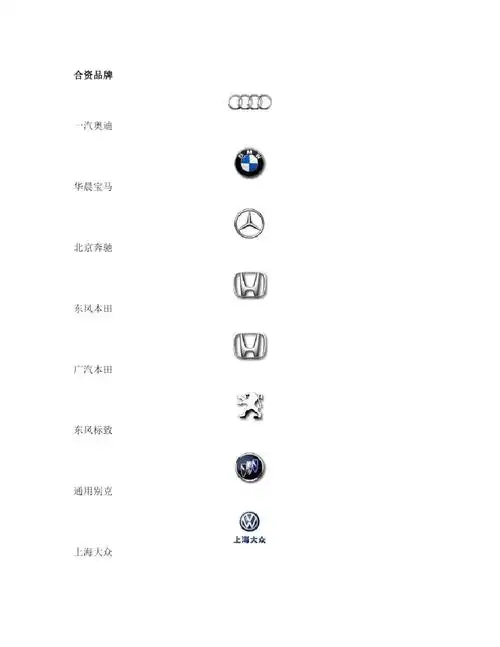 汽车品牌标志(合资)_第1页