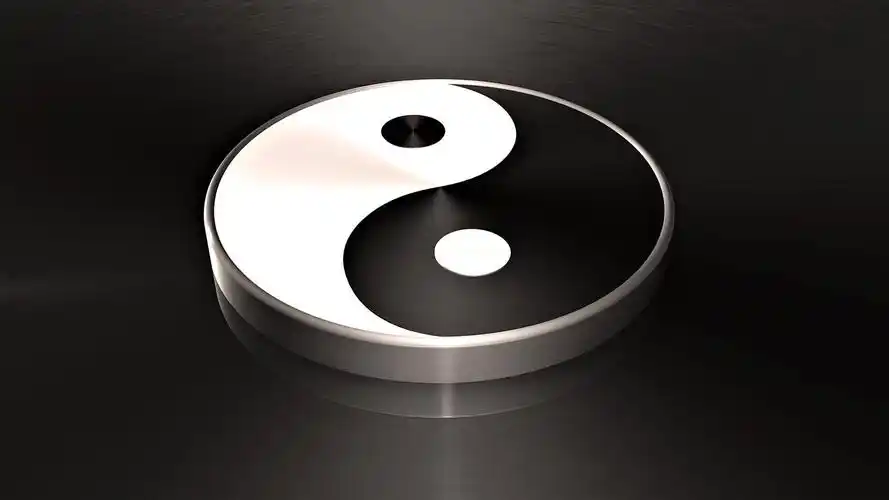 炫酷太极八卦图创意设计桌面壁纸下载高清大图预览1920x1080_设计创意