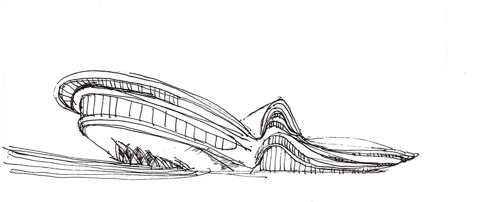 建筑钢笔画之日常0922