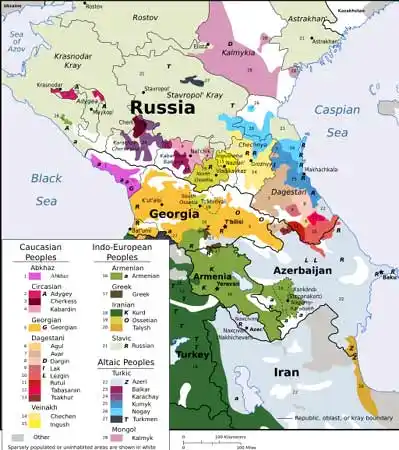 资料图:高加索地区民族成分复杂