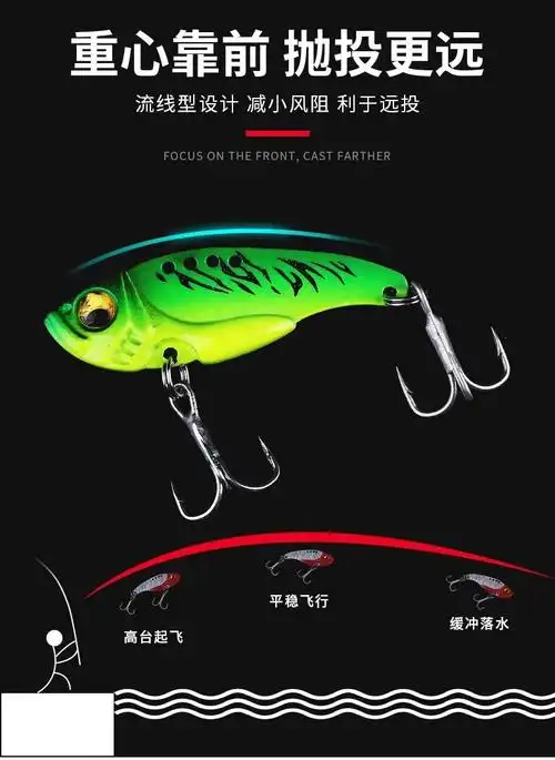 【官方优选】vab假饵vib路亚vlp防挂底vlb5克vip淡水翘嘴专攻杀用鲈鱼