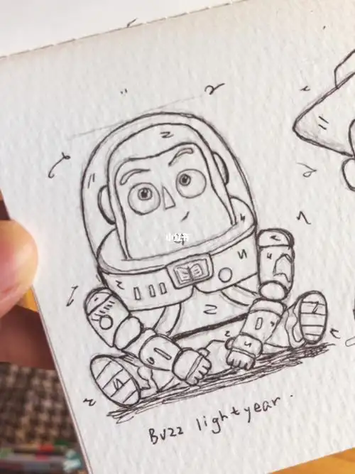 玩具总动员_钢笔_泡泡玛特怎么样_盲盒_手帐_钢笔线稿_兴趣爱好_绘