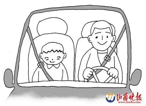 人在开车简笔画