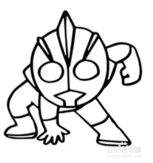 诺亚奥特曼的照片简笔画