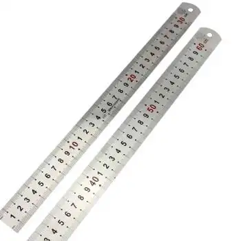 钢板尺1米加厚不锈钢尺子15/30/50cm厘米尺子1米5钢直尺2米钢铁尺 150