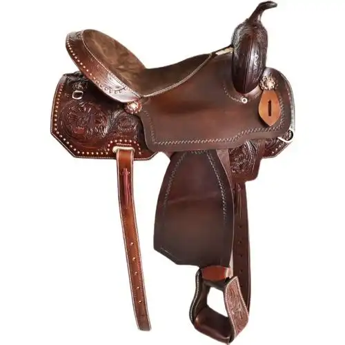 西部马鞍全皮进口鞍马毛皮鞍子子马扭曲马镫马鞍