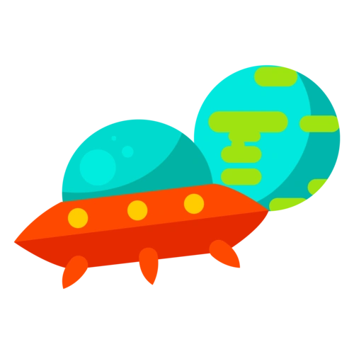 卡通星球宇宙ufo免扣素材图片