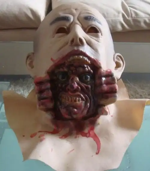 ハリウッド颜负け ホラーフルヘッドマスク 颜の中から颜が