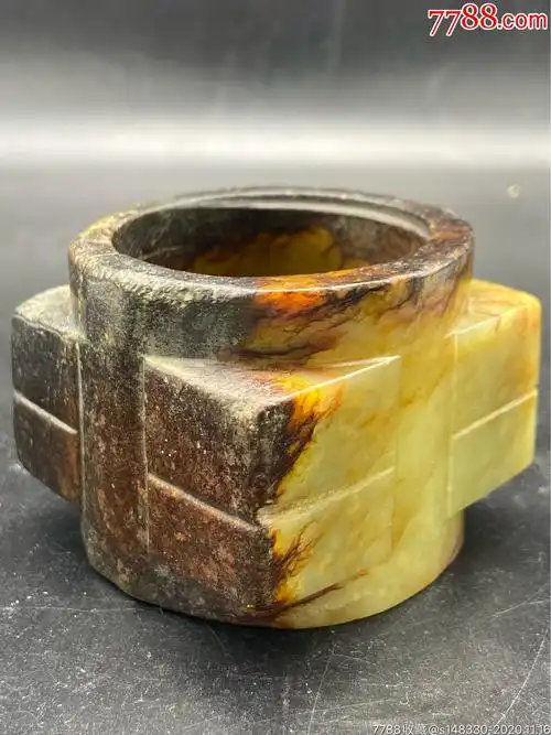 高古玉琮齐家文化古玉老玉和田玉