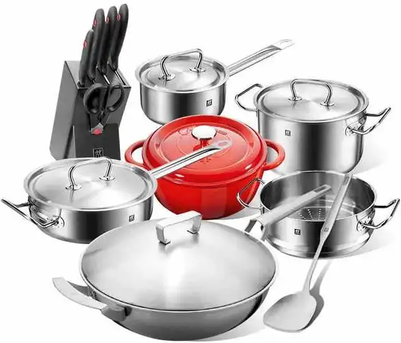 zwilling 双立人 twin gourmet食分心动中式炒锅 超值套装-厨具
