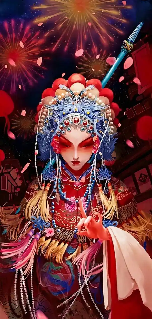 一组戏服女装插画.#动漫# #插画# #二次元