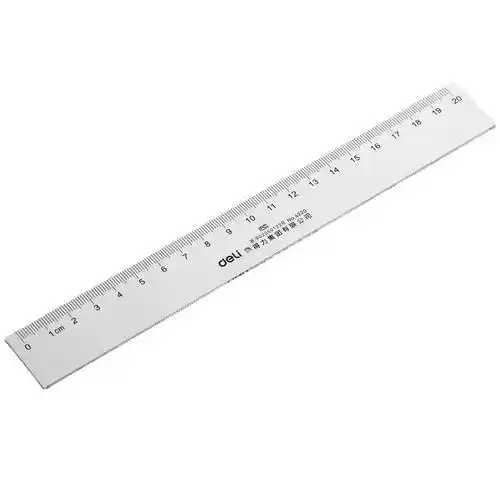 得力deli 6260 60cm 塑料直尺 60厘米有机直尺 塑料尺