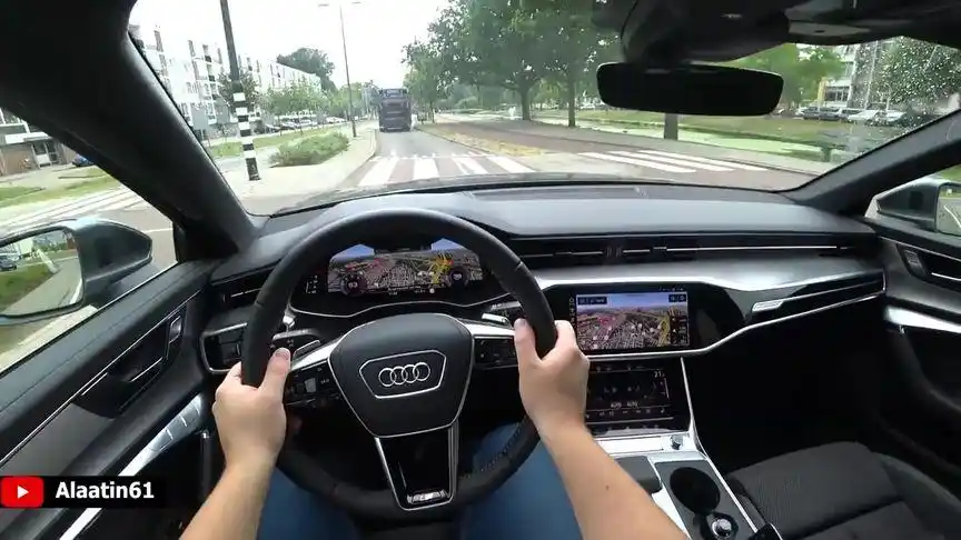 audi 奥迪a6 2020 试驾高速公路 第一视角