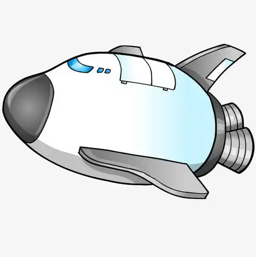 宇宙飞船卡通小飞船矢量图下载