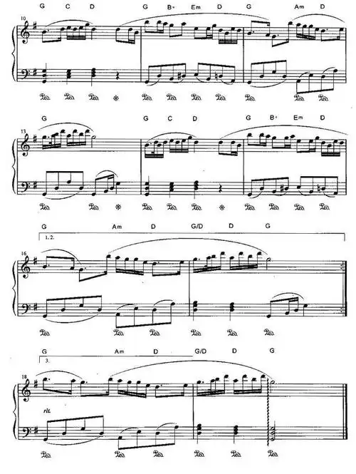 天涯歌女_钢琴谱_搜谱网