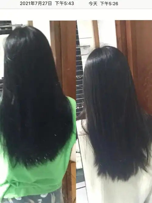 施华蔻珍珠黑染后大半年反馈前后阳光下