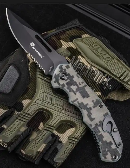 汉道sas折叠多功能战术刀野外求生军刀折刀防身随身刀具户外小刀