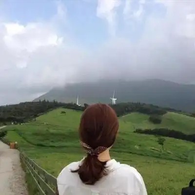 高清绿色系的头像女生森系ins仙气图片